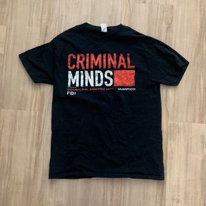 criminal minds t-shirt, brand: fruit of the loom, size: medium, worn: never